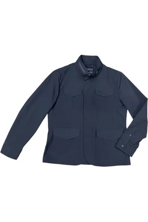 HARMONT&BLAINE Jakke, Herre, Blå, 3XL, Let vandtæt vindtæt mørkeblå jakke - XL