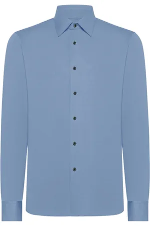 RRD Skjorte, Herre, Blå, 2XL, Lysblå Oxford Jacquard Skjorte