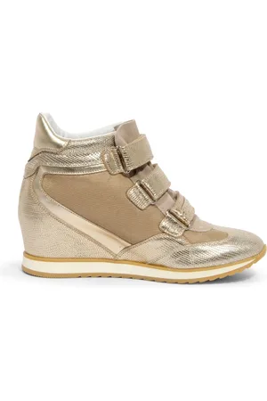 La Martina Sko, Dame, Gul, 41 EU, Metallic Kilehæl Sko Luceto Beige