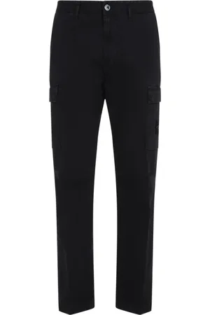 Stone Island Bukser, Herre, Sort, W31, Bomuld, Sorte bukser til mænd