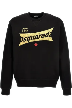 Dsquared2 Sweathshirts & Hoodies, Herre, Sort, M, Bomuld, Moderne Sweatshirts til Mænd og Kvinder