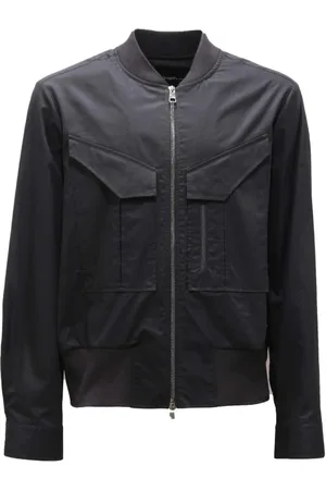 Neil Barrett Jakke, Herre, Sort, S, Hybrid Bomber Cotton Jacket i Sort