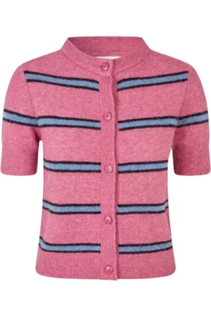 Samsøe Samsøe Strik, Dame, Lyserød, M, Uld, Blød og Stilfuld Cardigan i Rose