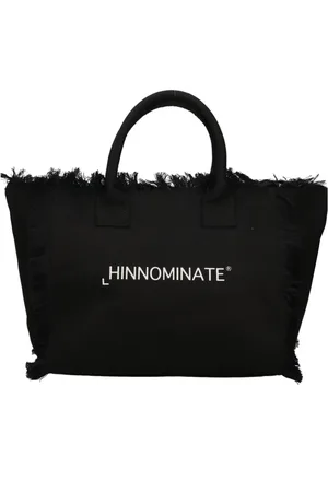 hinnominate Taske, Dame, Sort, ONE SIZE, Bomuld, Sort Shopper Taske med Lynlås Lukning