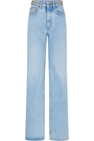 Paco rabanne Jeans, Dame, Blå, W26, Bomuld, Straight Leg Jeans