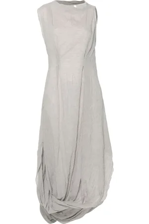 Lauren Manoogian Kjole, Dame, Grå, S, Bomuld, Ash Grey Twist Maxi Kjole