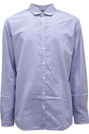 Dsquared2 Skjorte, Herre, Blå, 2XL, Blå Mikro Mønster Skjorte