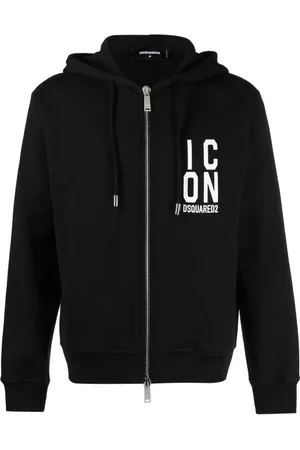 Dsquared2 Sweathshirts & Hoodies, Herre, Sort, L, Bomuld, Italienske Sweatshirts