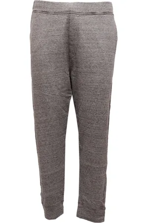 Dsquared2 Bukser, Herre, Grå, L, Bomuld, Grå Bomuld Sweatpant Lavet i Italien