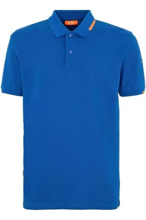 sunseeker Top, Herre, Blå, XL, Bomuld, Blå Bomuldspolo med Logo