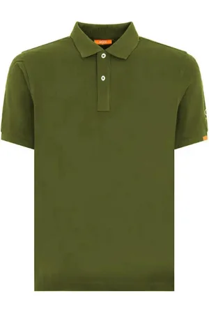 sunseeker Top, Herre, Grøn, S, Bomuld, Grøn Bomuldspolo med Ribkrave