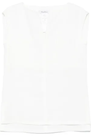 Max Mara Top, Dame, Hvid, XS, Hvid Top Elegant Stil