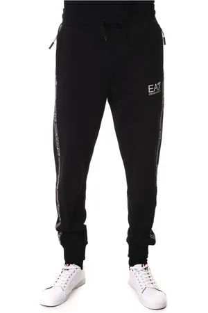 EA7 Bukser, Herre, Sort, M, Bomuld, Overalls trousers