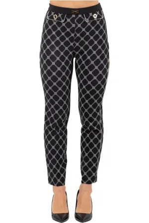 Elisabetta Franchi Bukser, Dame, Sort, L, Elegant Sorte Bukser