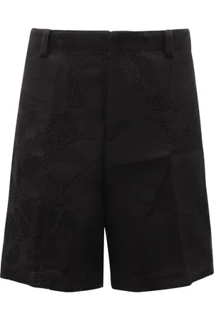 Emporio Armani Shorts, Herre, Sort, XL, Hæklet shorts med Effetto model