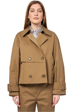 iBlues Frakke, Dame, Brun, M, Tyl, Brun Trench Style Frakke