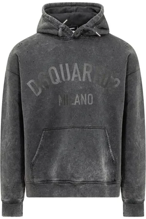 Dsquared2 Sweathshirts & Hoodies, Herre, Sort, M, Bomuld, Italienske Sweatshirts
