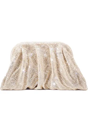 BENEDETTA BRUZZICHES Taske, Dame, , ONE SIZE, Uld, Krystal Rhinestone Besat Mesh Clutch