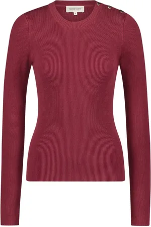 Fabienne Chapot Strik, Dame, Rød, L, Uld, Lillian Slim Pullover