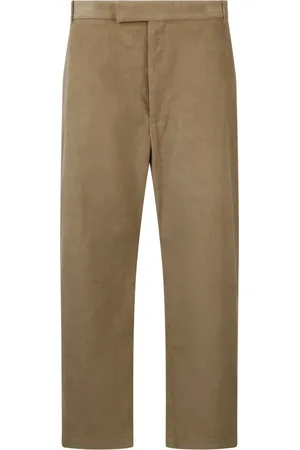 Thom Browne Bukser, Herre, Brun, M, Bomuld, Corduroy Straight Bukser