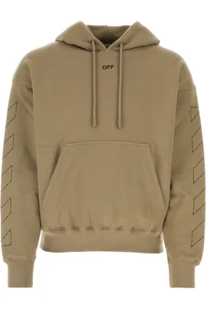 OFF-WHITE Sweathshirts & Hoodies, Herre, Brun, XS, Uld, Stilfulde Sweatshirts til et Trendy Look
