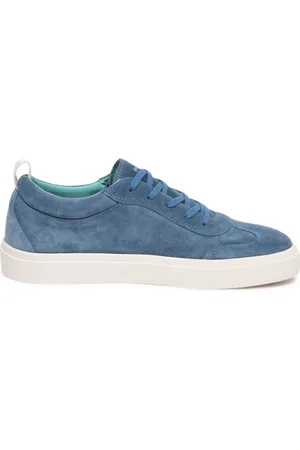 Panchic Sko, Herre, Blå, 40 EU, Suede, Blå Ruskind Snøresko