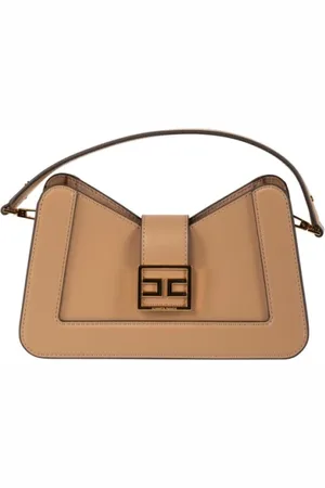 Elisabetta Franchi Taske, Dame, Brun, ONE SIZE, Uld, Elegant Skuldertaske