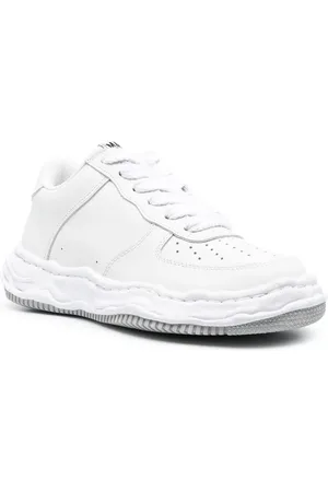 MIHARA YASUHIRO Sko, Herre, Hvid, 40 EU, Hvide Perforerede Lave Top Sneakers