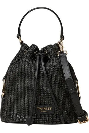 Twin-Set Taske, Dame, Sort, ONE SIZE, Uld, Sort Jacquard Spandtaske 