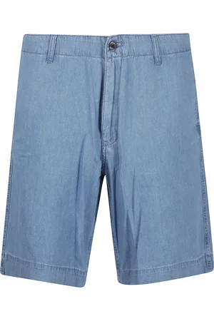 Emporio Armani Shorts, Herre, Blå, XL, Uld, Blå Stilfulde Bermudashorts til Mænd