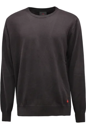 Peuterey Strik, Herre, Sort, 2XL, Bomuld, Exmoor uld/bomuld sweater i sort