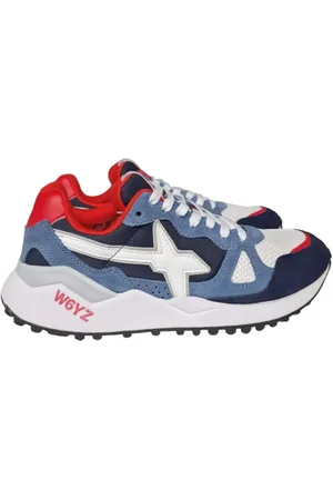 W6YZ Sko, Herre, Flerfarvet, 40 EU, Blå Wolf Sneakers til Mænd