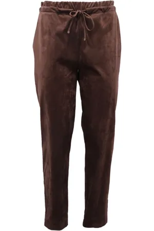 D.EXTERIOR Bukser, Dame, Brun, M, Polyester, Ruskind Joggingbukser