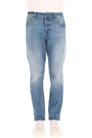 PT Torino Jeans, Herre, Blå, W32, Bomuld, Denim Tapered Fit Bomuld Jeans