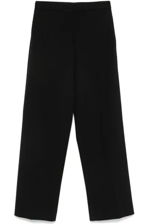 Calvin Klein Bukser, Dame, Sort, M, Bomuld, Sort Skræddersyet Twill Bukser