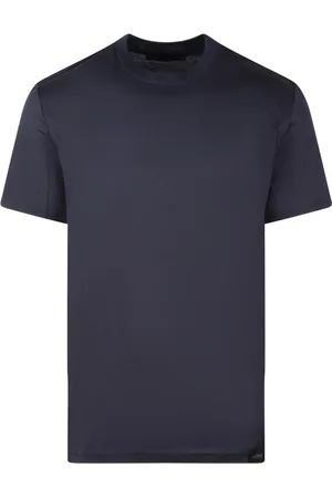 LOW BRAND Top, Herre, Blå, S, Bomuld, Bomuld Basic T-shirt Ss25