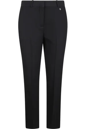 Givenchy Bukser, Dame, Sort, M, Uld, Uld Lærred Slim Fit Skræddersyet Bukser