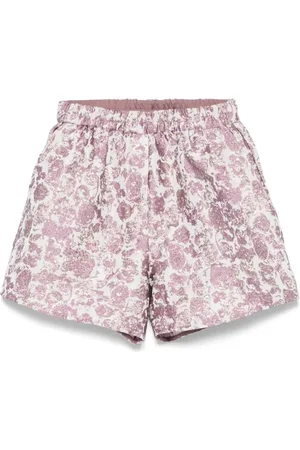 Baum und Pferdgarten Shorts, Dame, Lilla, XS, Uld, Lilla Lilla Elastisk Talje Shorts