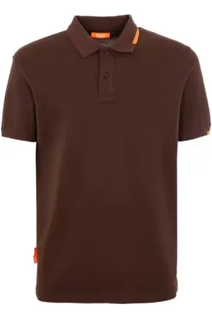 sunseeker Top, Herre, Brun, S, Bomuld, Brun Bomuldspolo med Logo