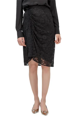 Pinko Nederdel, Dame, Sort, M, Uld, Nederdel