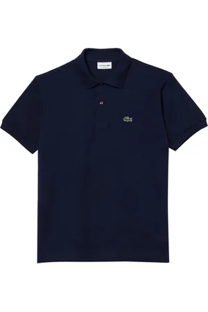 Lacoste Top, Herre, Blå, XL, Bomuld, Blå Polo Skjorte Klassisk Pasform