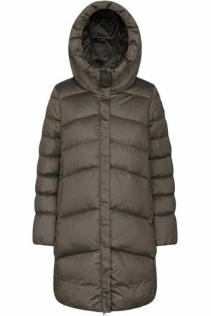 Geox Frakke, Dame, Grå, 2XL, Polyester, Åndbar Polyester Frakke