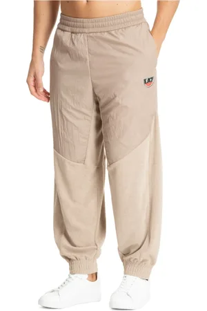 EA7 Bukser, Herre, , M, Polyester, Elastisk talje joggers i ensfarvet