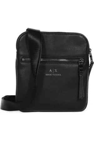 Armani Exchange Taske, Herre, Sort, ONE SIZE, Læder, Herre Faux Læder Crossbody Taske