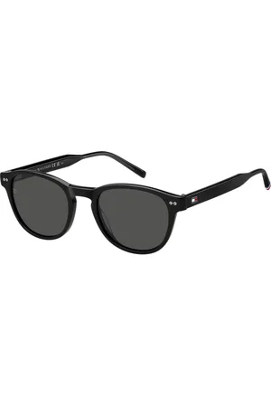 Tommy Hilfiger Tilbehør, Herre, Sort, 52 MM, Sort/Grå Solbriller