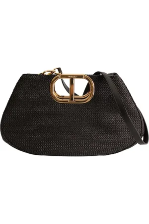 Twin-Set Taske, Dame, Sort, ONE SIZE, Uld, Stilfuld Crossbody Håndtaske