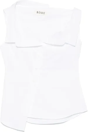 Rohe Top, Dame, Hvid, M, Bomuld, Hvid Bomuld Off-Shoulder Top