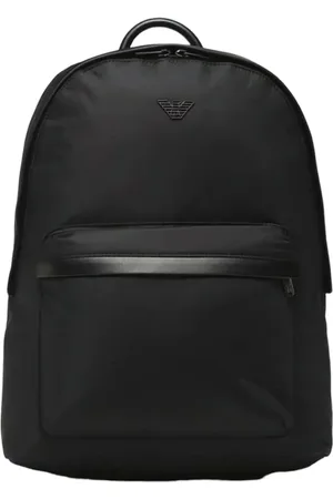 Emporio Armani Taske, Herre, Sort, ONE SIZE, Læder, Eco-læder rygsæk med teknisk stof