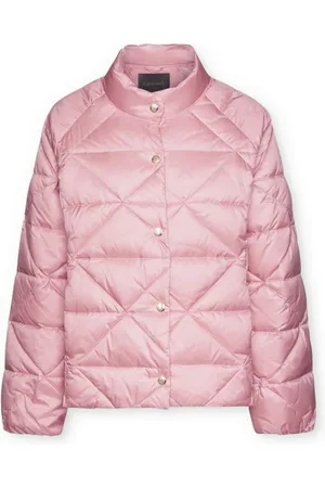 Elena Miro Jakke, Dame, Lyserød, 3XL, Nylon, Let dunjakke lavet af nylon