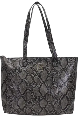 ERMANNO SCERVINO Taske, Dame, Sort, ONE SIZE, Læder, Krokodilleeffekt Tote taske i kunstlæder
